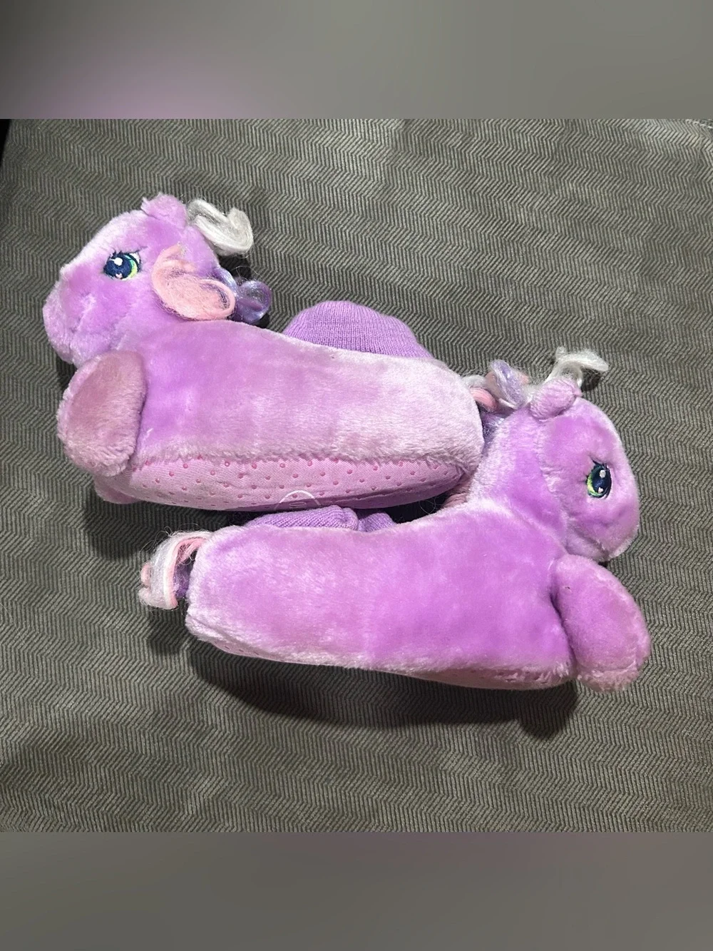 Vintage 2004 Hasbro My Little Pony Purple Slippers - Size L 9/10